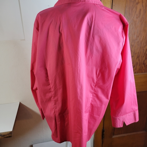 Womens Riders by Lee Button front Blouse Hidden buttons Size 1X Cotton Blend - Picture 5 of 10